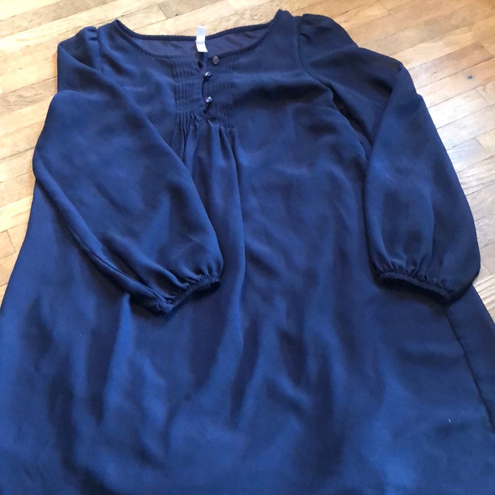 Navy blue long sleeve dress